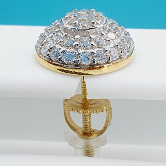 14K Gold Plated 925 Sterling Silver CZ Beautiful Earrings for Women, 1U… - Picture 11 of 11